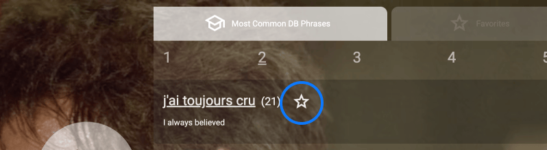 Favorites on desktop