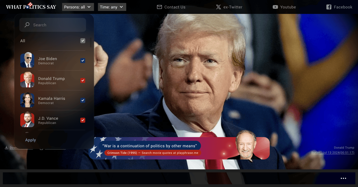 PlayPhrase.me desktop UI